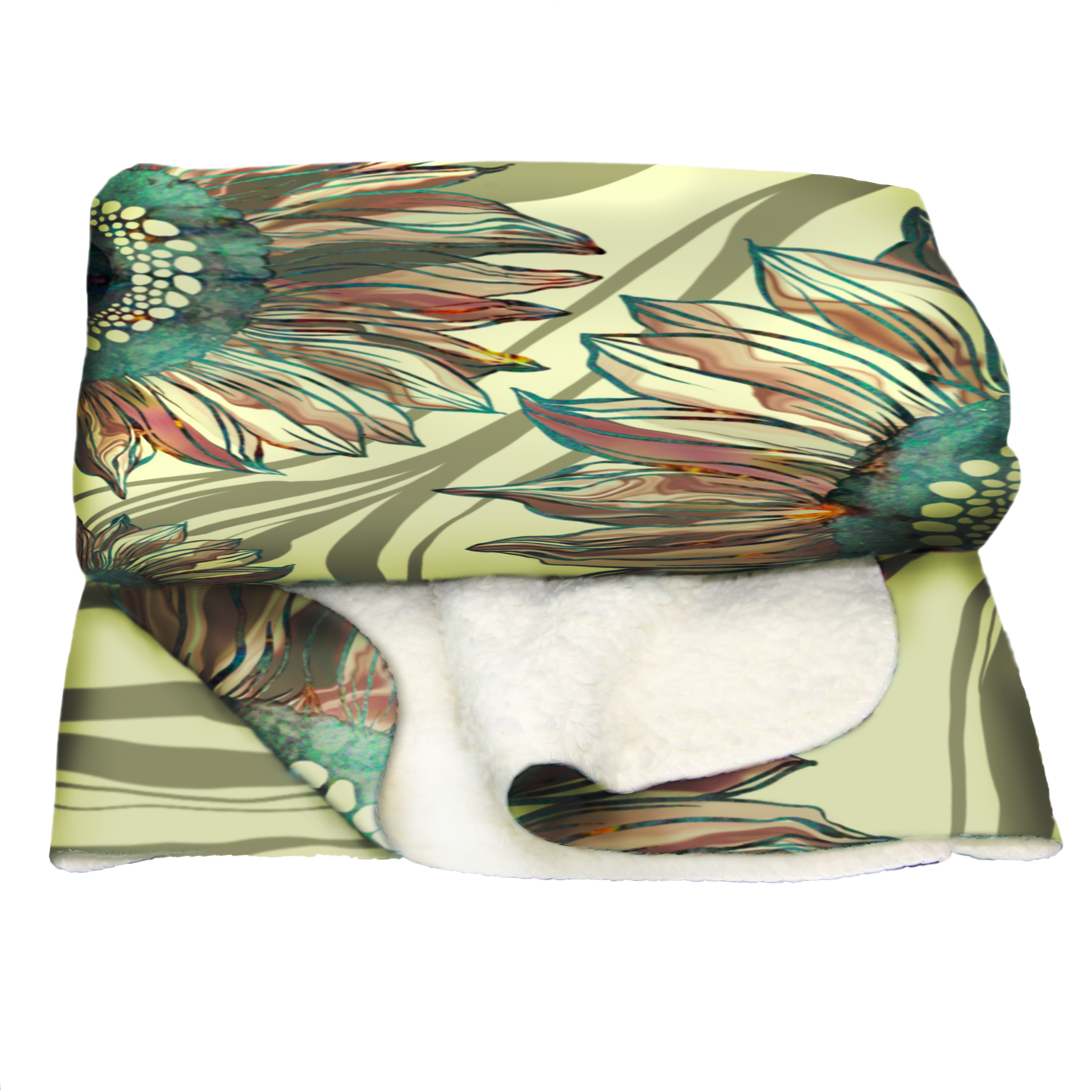 Sunflower teddy fleece Blanket