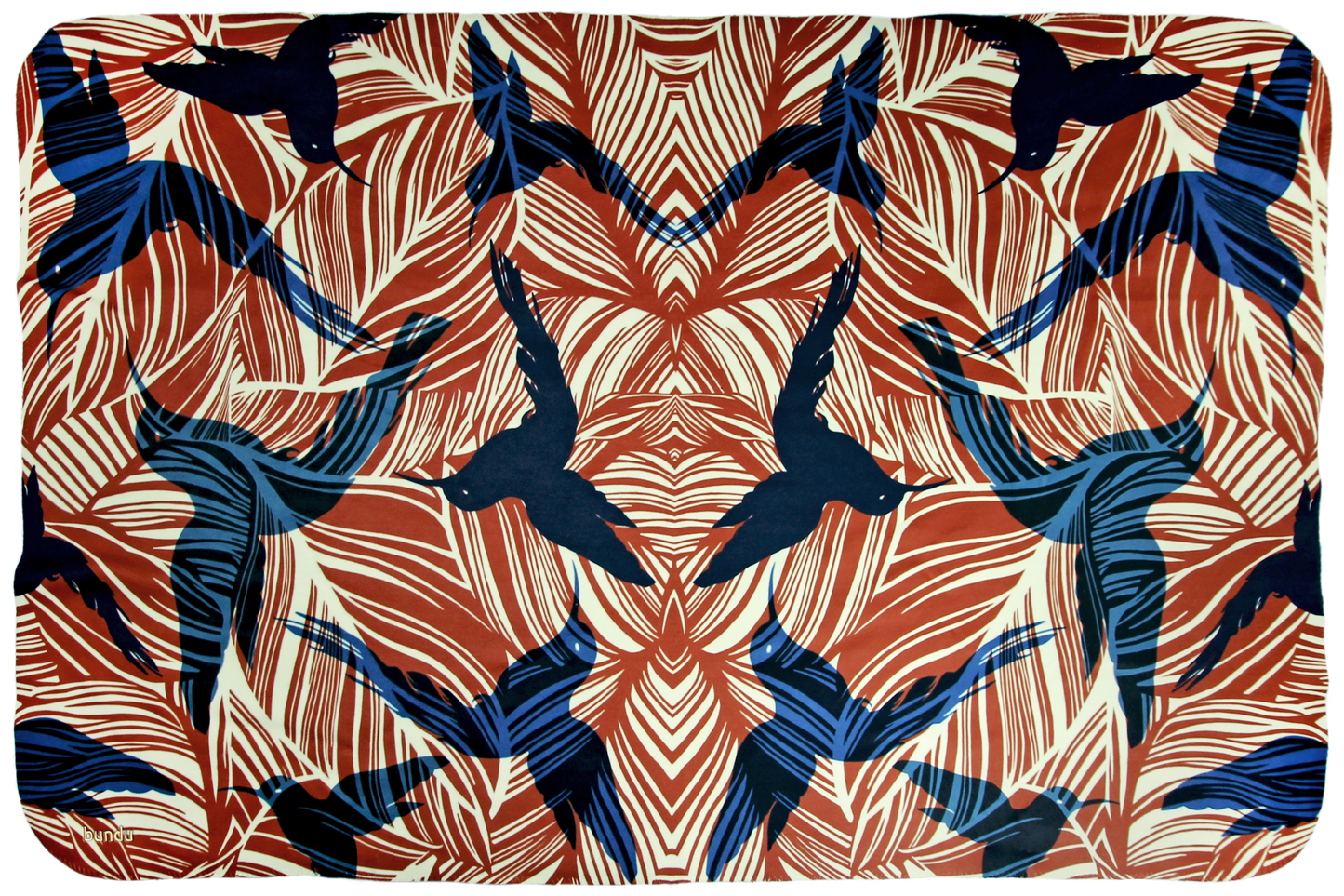 Birds of paradise Deken, teddy fleece, 100cm x 150cm