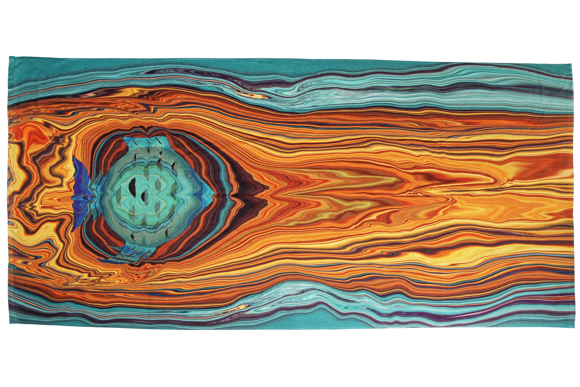 Fish Ripple strandhanddoek en strandlaken