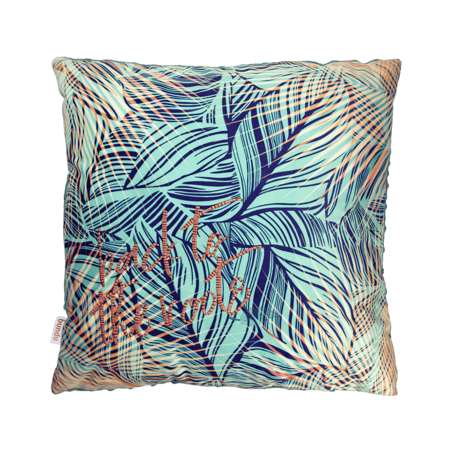 Minty Palms Kussen, met binnenkussen, 45cm x 45cm