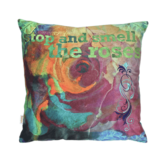 Smell the Roses Kussen, met binnenkussen, 45cm x 45cm