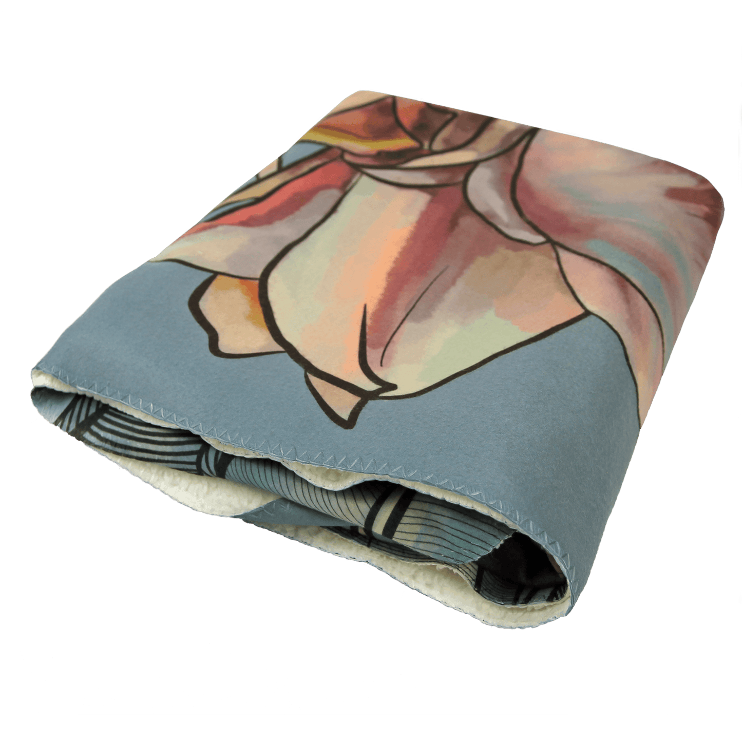 Tulips teddy fleece deken