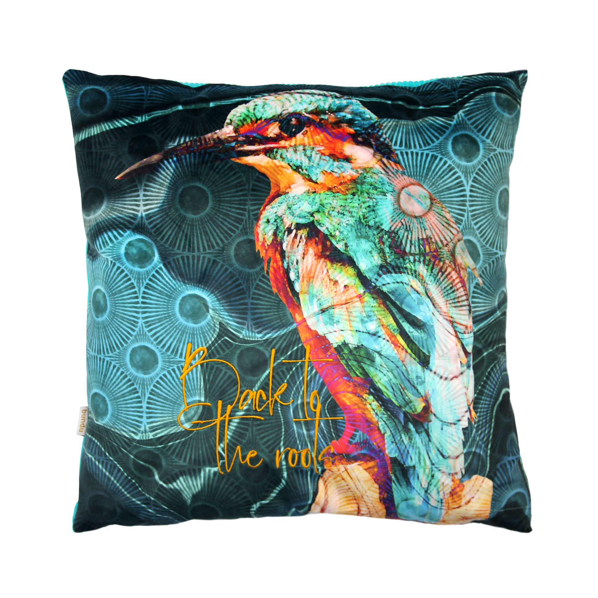 Kingfisher Kussen, met binnenkussen, 45cm x 45cm